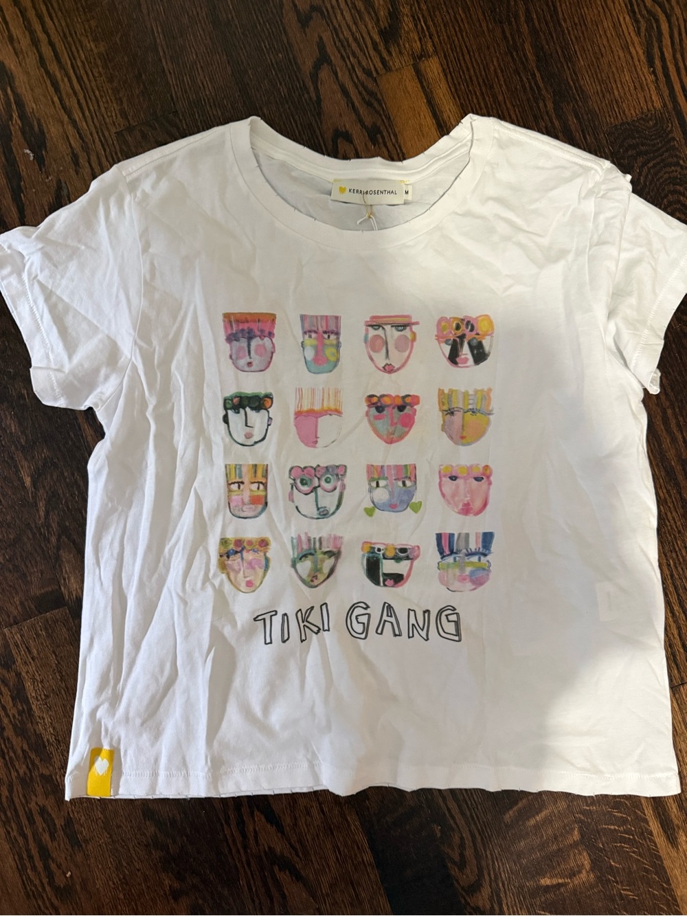 Kerri Rosenthal White Short-Sleeve Tee - Tiki